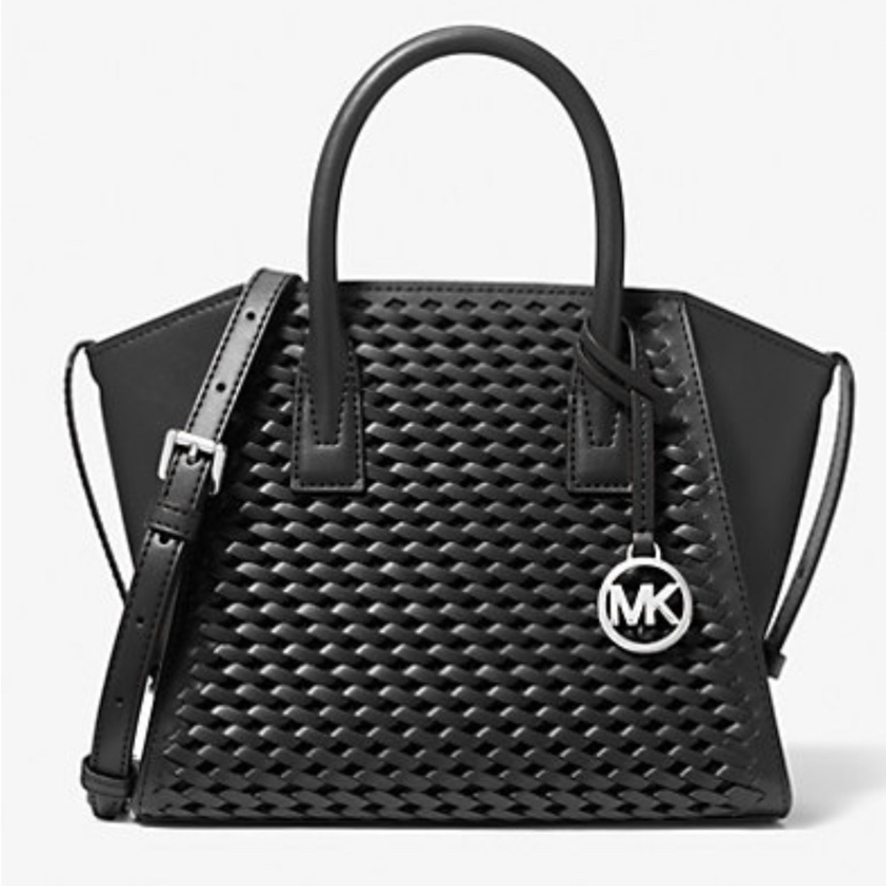 MICHAEL Michael Kors Avril Woven Satchel - NWT - Picture 1 of 9